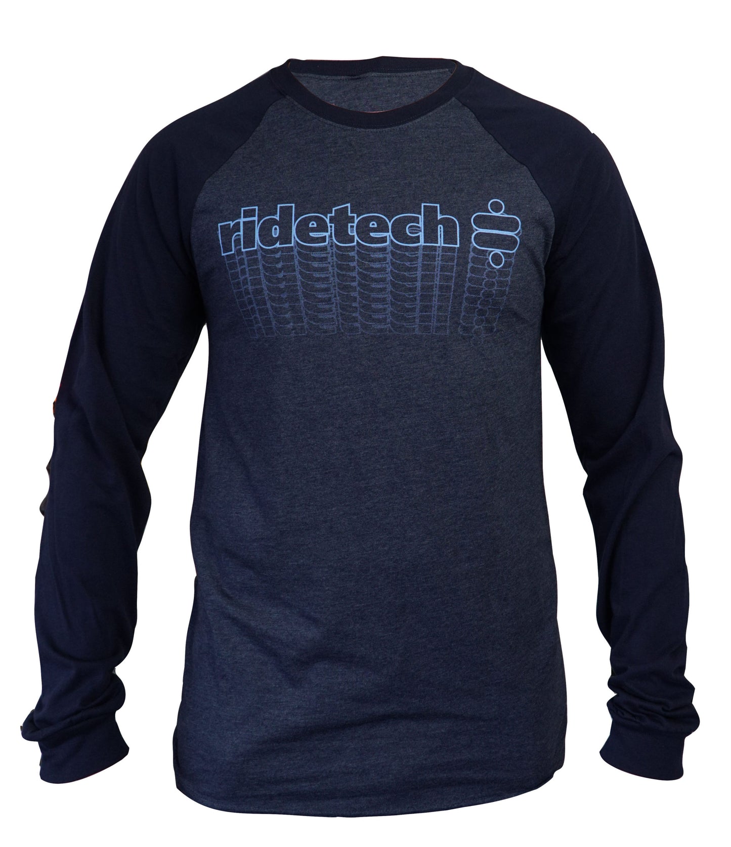 (2X) Ridetech Long Sleeve Jersey - Blue  XX-LARGE.